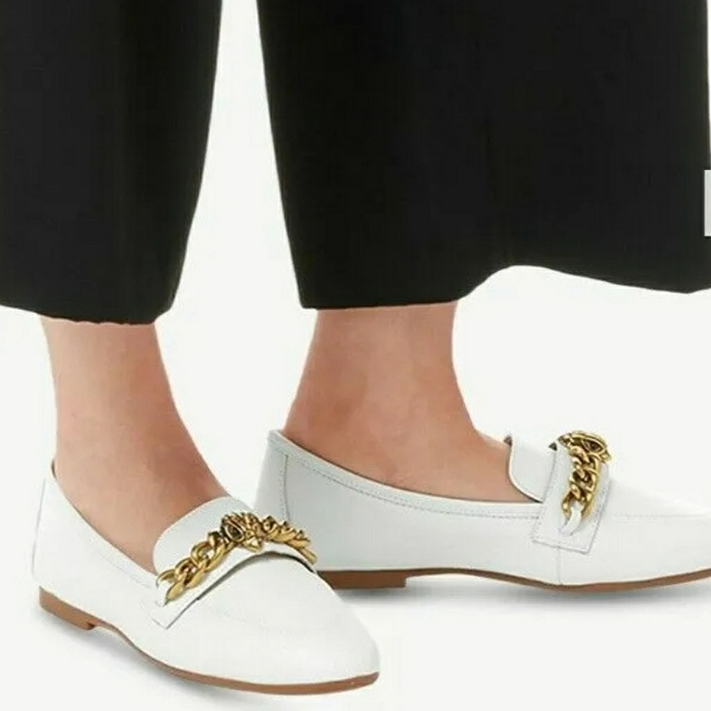 Kurt Geiger London Chelsea Women's Leather Loafers Shoes Size 37 EU 6,5 US